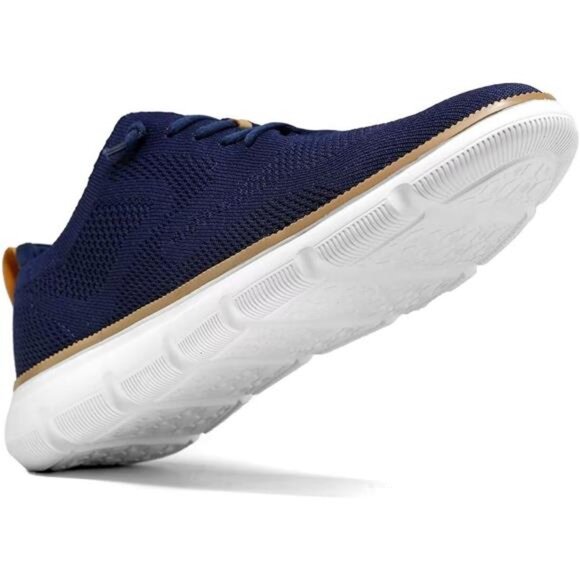 Men\'s Lightweight Oxford Sneakers Casual Lace-Up Dress Walking Shoes Blue main image 6